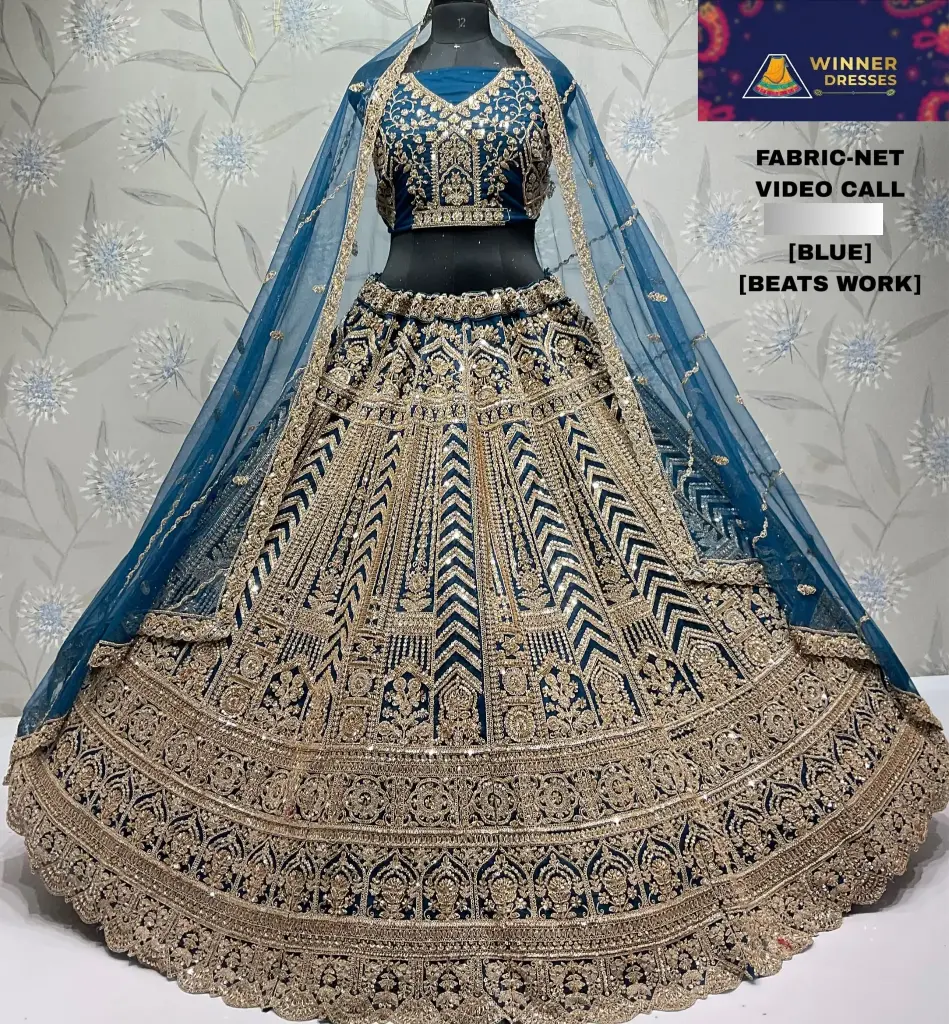 Beautiful bridal rajwadi lehenga 