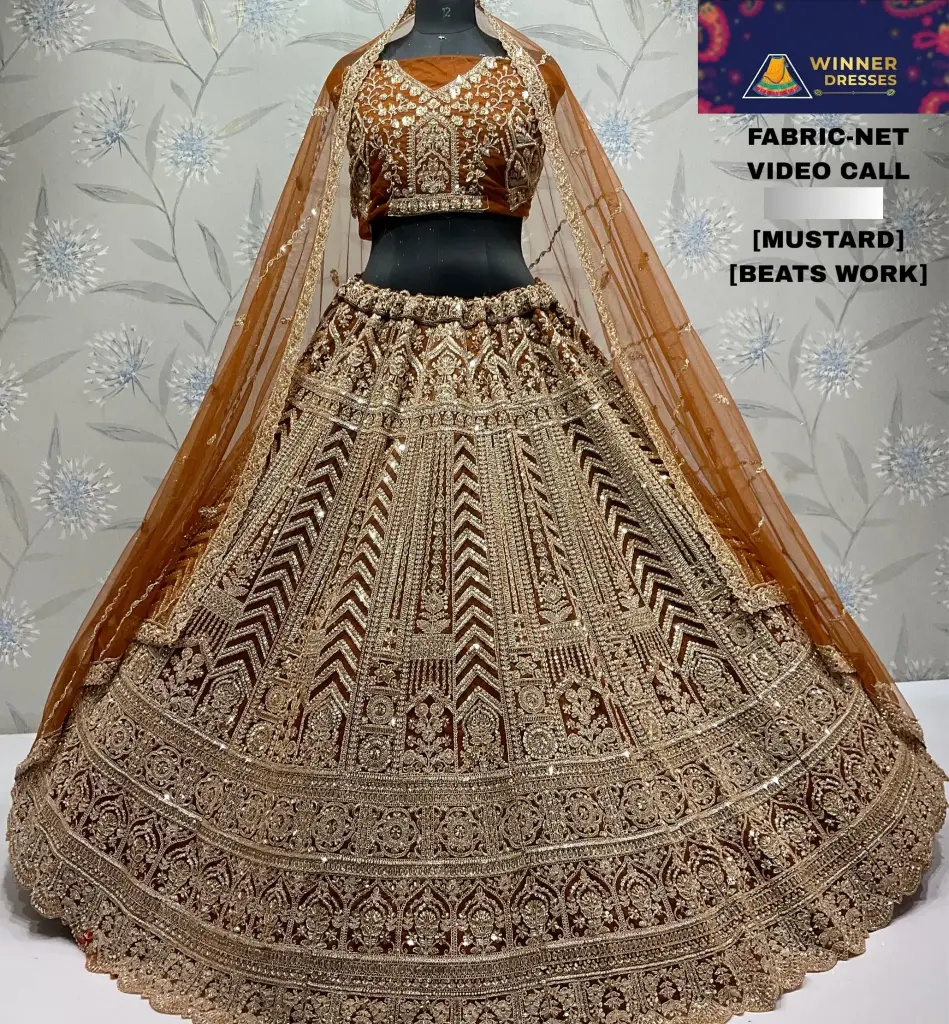Beautiful bridal rajwadi lehenga 