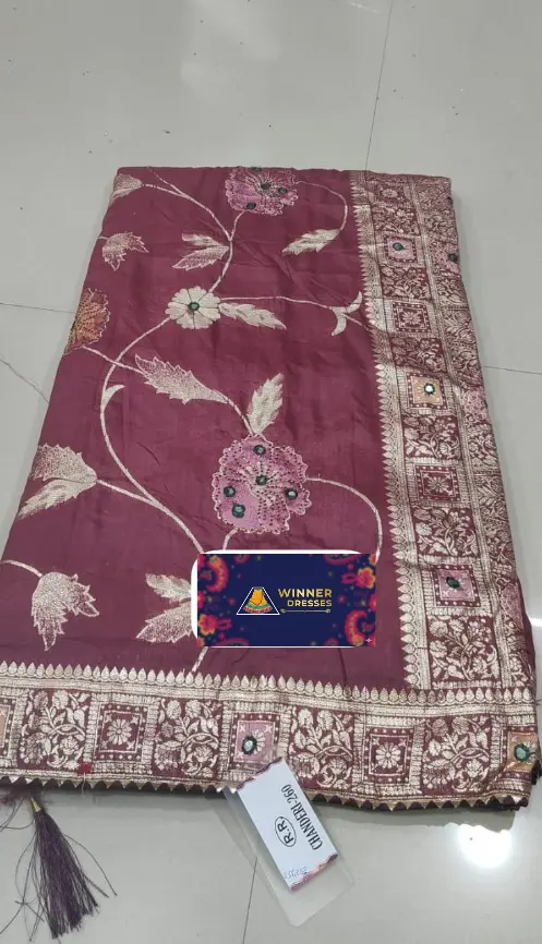 Beautiful chanderi design Saree 