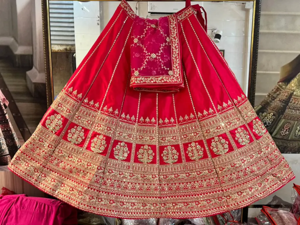 Rajwadi lehenga with beautiful design