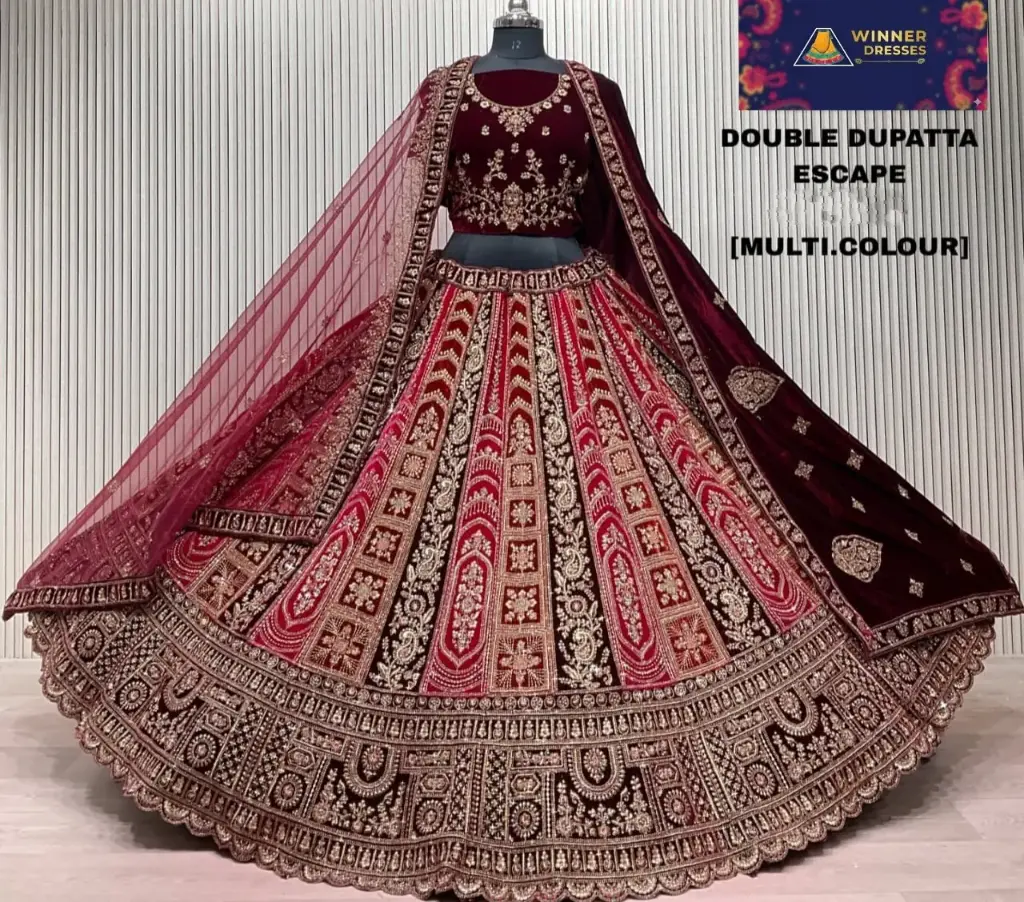 Bridal rajwadi lehenga 