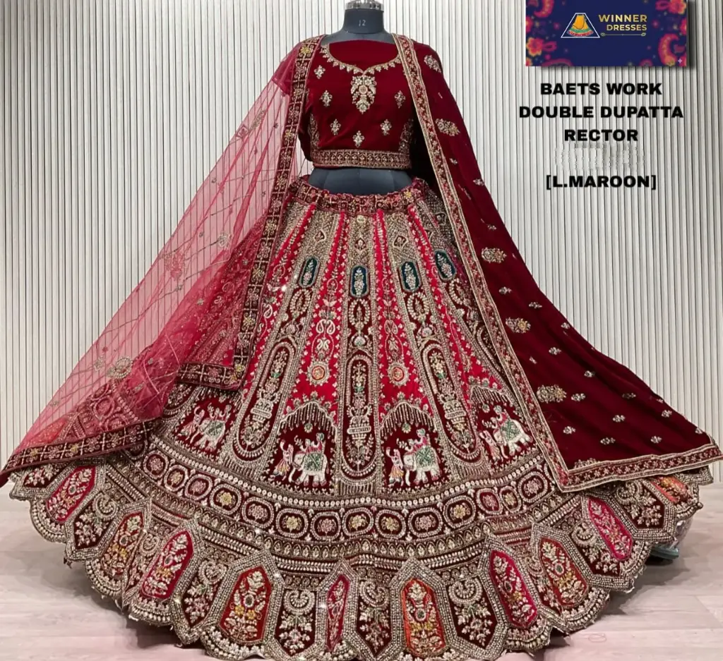 Bridal rajwadi lehenga 