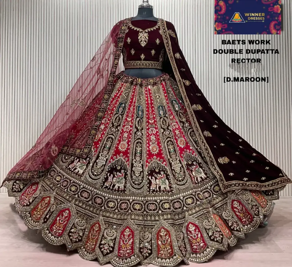 Bridal rajwadi lehenga 