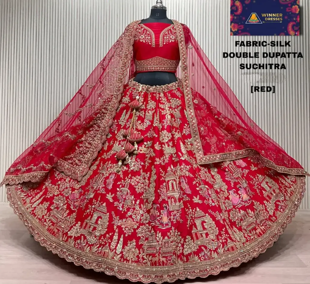 Bridal rajwadi lehenga 