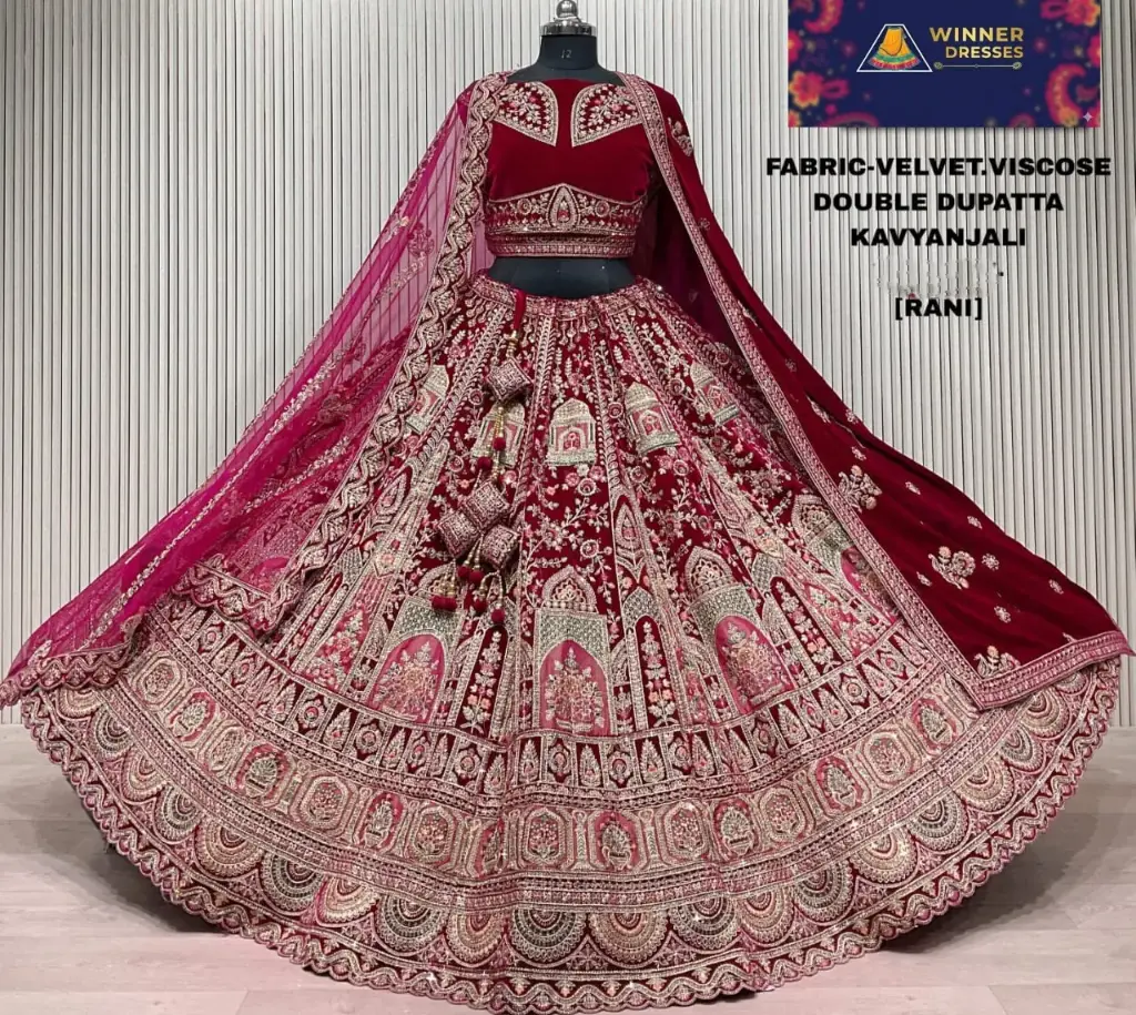 Bridal rajwadi lehenga 