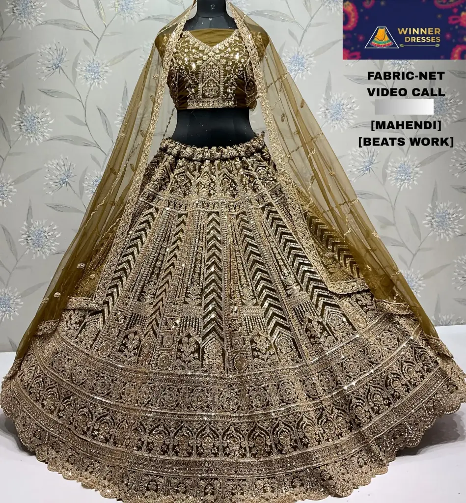 Beautiful bridal rajwadi lehenga 